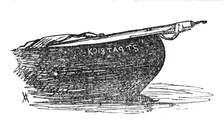 Stern of fishing-boat, 1881. Creator: Wallis Mackay