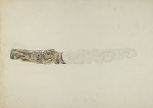 Stern Piece from "Henrietta Francis", 1935/1942. Creator: Unknown