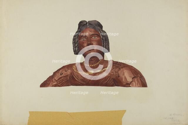 Stern Piece: Pocahontas, c. 1939. Creator: Albert Ryder.