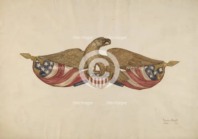 Sternboard Eagle, 1935/1942. Creator: F. W. Powell.