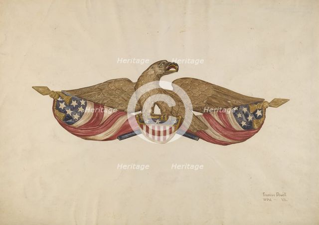 Sternboard Eagle, 1935/1942. Creator: F. W. Powell.