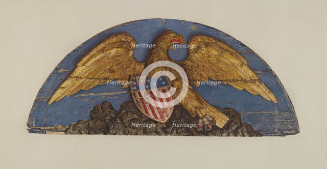 Sternpiece: Eagle, 1935/1942. Creator: Unknown.