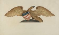 Sternpiece - Eagle, c. 1937. Creator: Al Curry