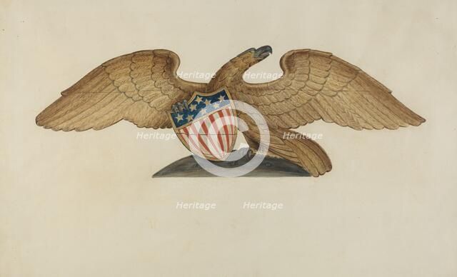 Sternpiece - Eagle, c. 1937. Creator: Al Curry.