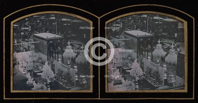 Stereograph, Universal Exposition of 1855, Interior, Paris, 1855. Creator: Unknown.