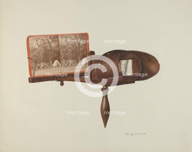 Stereoscope, 1940. Creator: Carl Buergerniss.