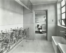 Sterilizing and dental theatre, Saint Ebba's Hospital, Surrey, 1938