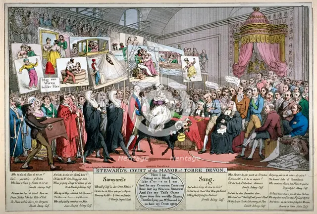 'Steward's Court of the Manor of Torre Devon', 1820.                                 Creator: Anon.