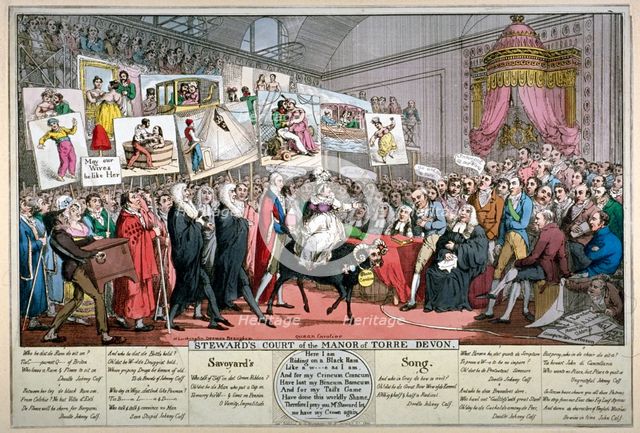 'Steward's Court of the Manor of Torre Devon', 1820.                                 Creator: Anon.