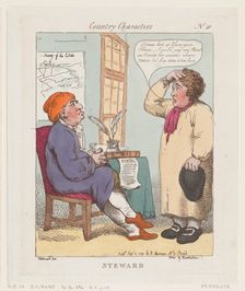 Steward, September 10, 1799., September 10, 1799. Creator: Thomas Rowlandson