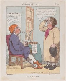 Steward, September 10, 1799., September 10, 1799. Creator: Thomas Rowlandson