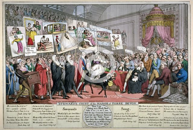 'Steward's Court of the Manor of Torre Devon', 1820.                                 Creator: Anon.