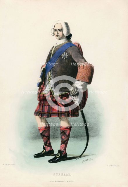 Stewart, from The Clans of the Scottish Highlands, pub. 1845 (colour lithograph)