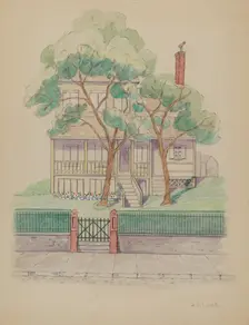 Stewart House, c. 1936. Creator: Gladys Cook