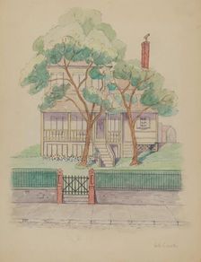 Stewart House, c. 1936. Creator: Gladys Cook