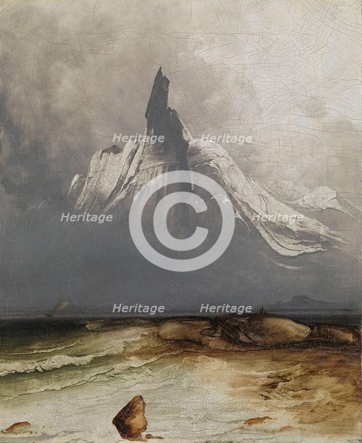 Stetind in Fog, 1864. Creator: Peder Balke.