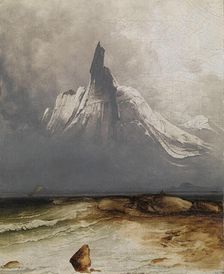 Stetind in Fog, 1864. Creator: Peder Balke