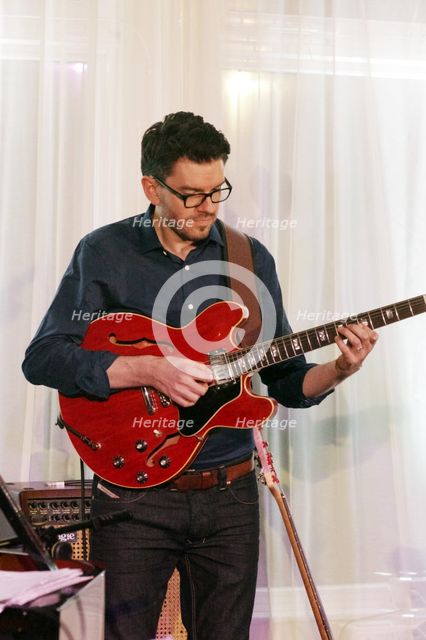 Steve Banks, Sara Colman Band, Watermill Jazz Club, Dorking, Surrey, 28 Jan 2020. Creator: Brian O'Connor.