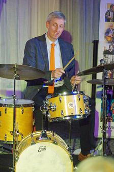 Steve Brown, Anais Reno Quartet, Watermill Jazz Club, Dorking, Surrey, July 2024. Creator: Brian O'Connor