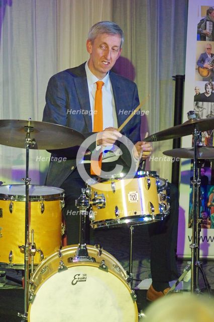 Steve Brown, Anais Reno Quartet, Watermill Jazz Club, Dorking, Surrey, July 2024. Creator: Brian O'Connor.
