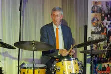 Steve Brown, Anais Reno Quartet, Watermill Jazz Club, Dorking, Surrey, July 2024. Creator: Brian O'Connor