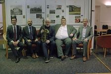 Steve Brown, Dario Di Lecce, Nat Steele Quartet with Grant Stewart, Watermill Jazz Club, Feb 2020. Creator: Brian O'Connor