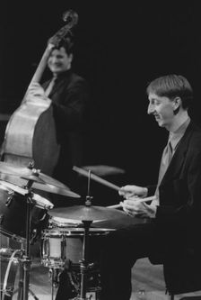 Steve Brown, Malcolm Creese, Brecon Jazz Festival, Powys, Wales, 2000. Creator: Brian Foskett