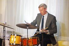 Steve Brown, Scott Hamilton Quartet, Watermill Jazz Club, Dorking, Surrey, 2022. Creator: Brian O'Connor