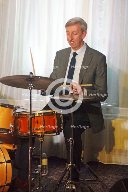 Steve Brown, Scott Hamiltpn Quartet, Watermill Jazz Club, Dorking, Surrey, 2022. Creator: Brian O'Connor.