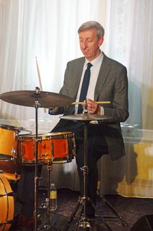 Steve Brown, Scott Hamiltpn Quartet, Watermill Jazz Club, Dorking, Surrey, 2022. Creator: Brian O'Connor