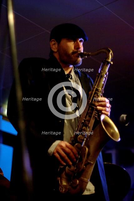 Steve Grossman, Jazz Hastings, Hastings, East Sussex.  Artist: Brian O'Connor