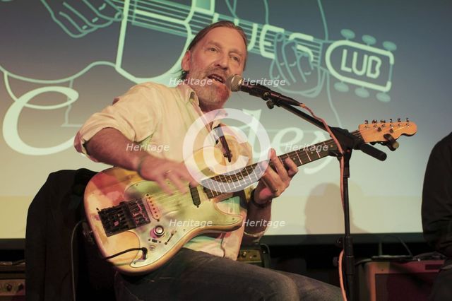 Steve Morrison, Crawley Blues Festival, Hawth, Crawley, Oct 2015. Artist: Brian O'Connor.