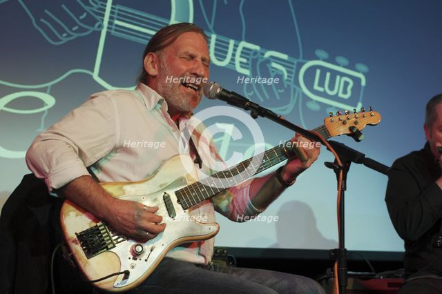 Steve Morrison, Crawley Blues Festival, Hawth, Crawley, Oct 2015. Artist: Brian O'Connor.