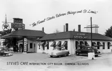 Steve's Cafe, Chenoa, Illinois, USA, 1930s-1940s