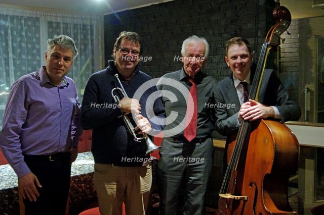 Steve Waterman, Alex Eberhard, Roy Hilton and Steve Thompson, November 30, 2016. Artist: Brian O'Connor.