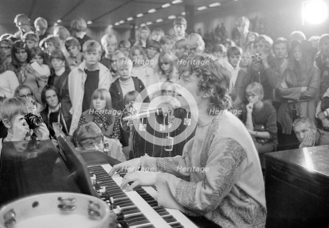 Steve Winwood, lead singer with Traffic, in concert at Landskrona, Sweden, 1967. Creator: Unknown.