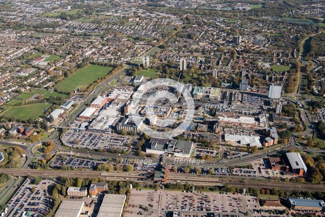 Stevenage town centre, Hertfordshire, 2018. Creator: Damian Grady.