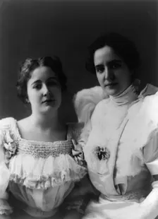Stevenson sisters - daughters of Adlai Ewing Stevenson, between c1890 and c1910. Creator: Frances Benjamin Johnston