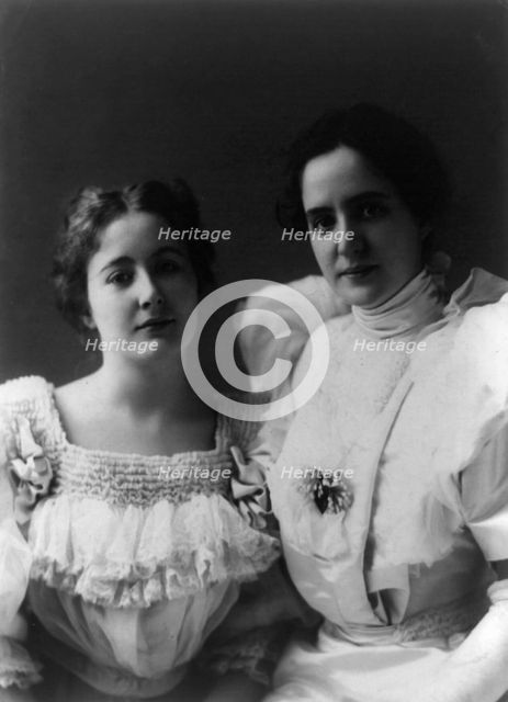 Stevenson sisters - daughters of Adlai Ewing Stevenson, between c1890 and c1910. Creator: Frances Benjamin Johnston.