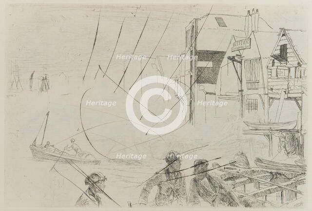 Stevens' Boat Life, 1859. Creator: James Abbott McNeill Whistler.