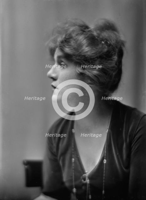 Stevens, Emily (Ashton Stevens), portrait photograph, 1913. Creator: Arnold Genthe.