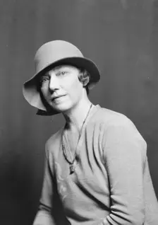 Stevens, George W., Mrs., portrait photograph, 1929 Jan. 9. Creator: Arnold Genthe