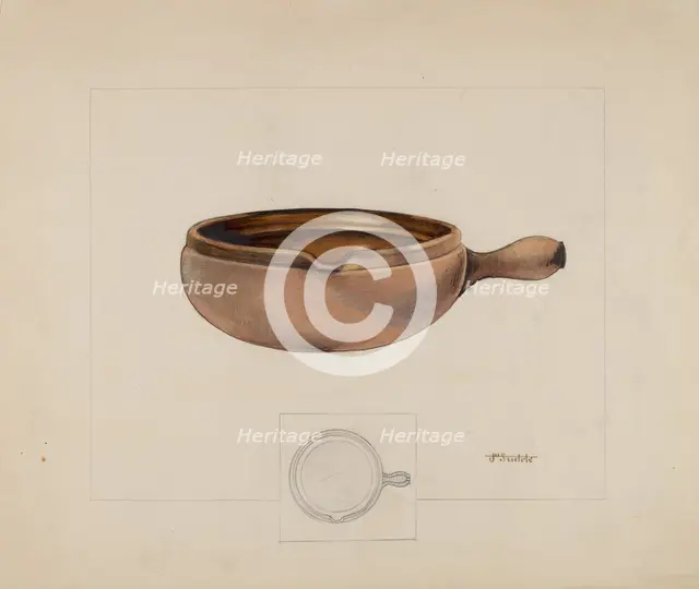 Stew pot, 1935/1942. Creator: Joseph Sudek.
