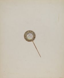 Stick Pin, c. 1937. Creator: George Seideneck