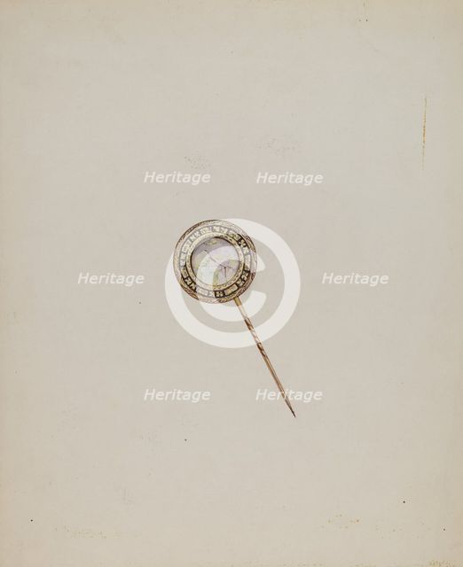 Stick Pin, c. 1937. Creator: George Seideneck.