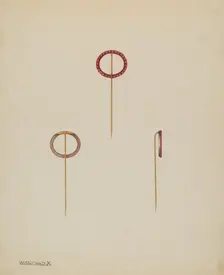 Stick Pin, c. 1938. Creator: Kalamian Walton