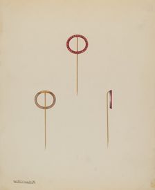 Stick Pin, c. 1938. Creator: Kalamian Walton