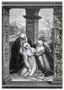 Stigmatization of Saint Catherine of Siena 1870