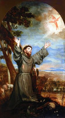 Stigmatization of Saint Francis of Assisi, c1651. Creator: Alonso Cano