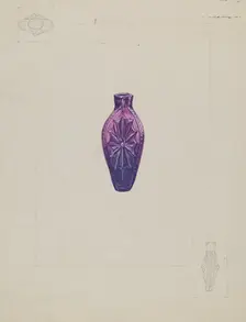 Stiegel Perfume Vial, c. 1936. Creator: John Jordan